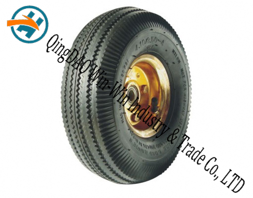 10&quot;X3.50-4 Rubber Wheel for Wheel Barrow Tyre