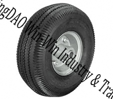 Pneumatic Rubber Wheel with Steel Rim (10&quot;X4.10/3.50-4)