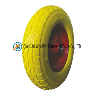 Flat Free PU Wheel for Construction Wheelbarrow (4.80/4.00-8)